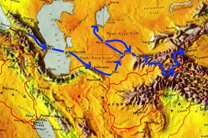 John's route in 2011