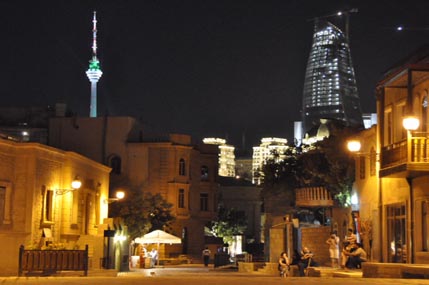 Baku night scene