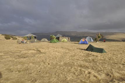 Plateau campsite